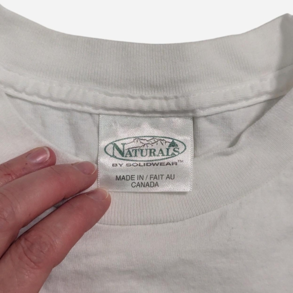 Vintage 90’s Petal pets Dandee Lions Puff Printwhite cotton t-shirt size Large - Picture 5 of 6